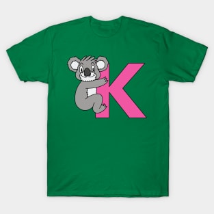 Letter K with Koala T-Shirt